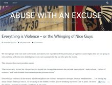 Tablet Screenshot of abusewithanexcuse.com